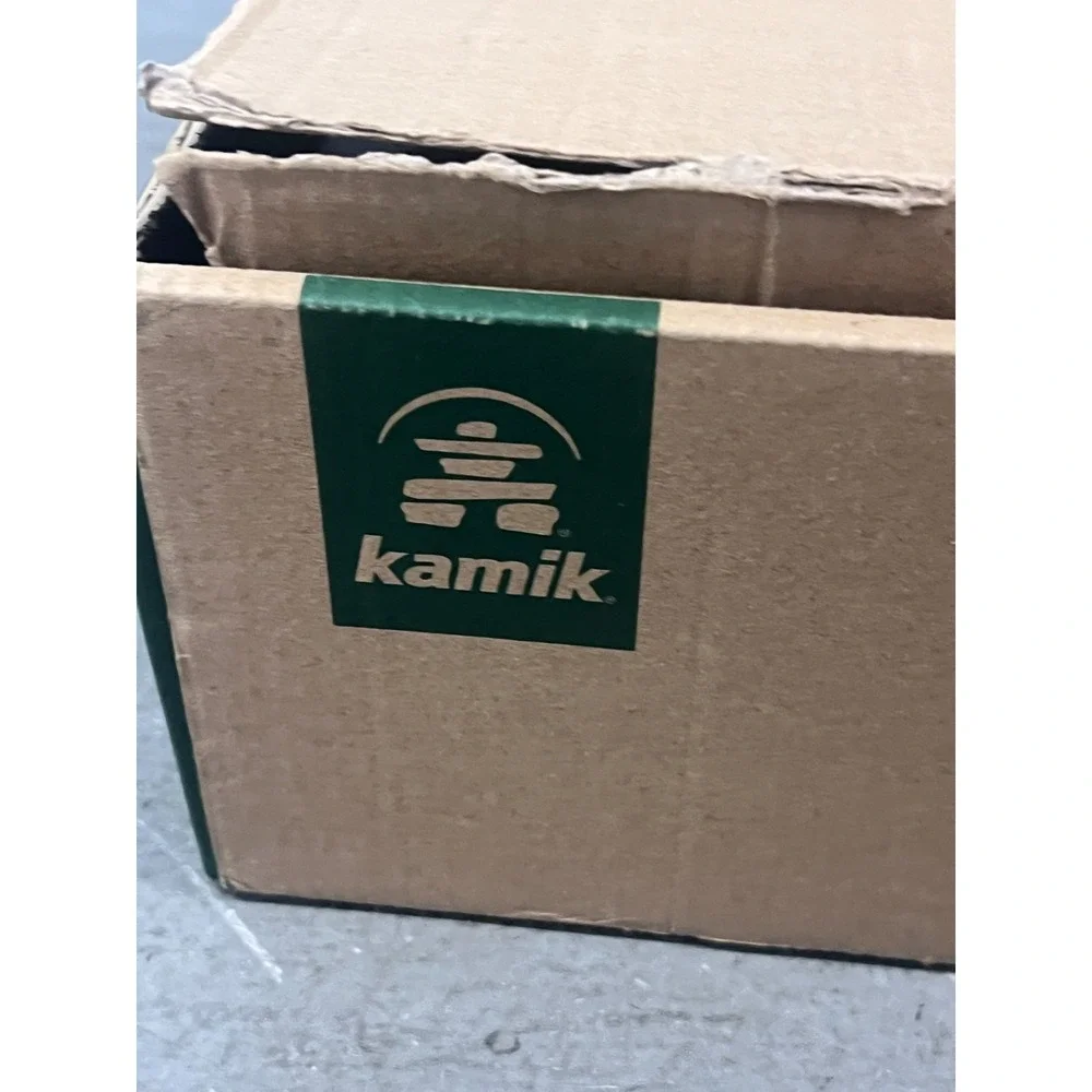 Kamik Greenbay‎ 4 Snow Boots Men's US 13 Black Mid Calf Bungee Lace Waterproof